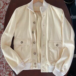 Valstar Milano 1911 Men’s Ivory Cream Leather/Bomber Jacket